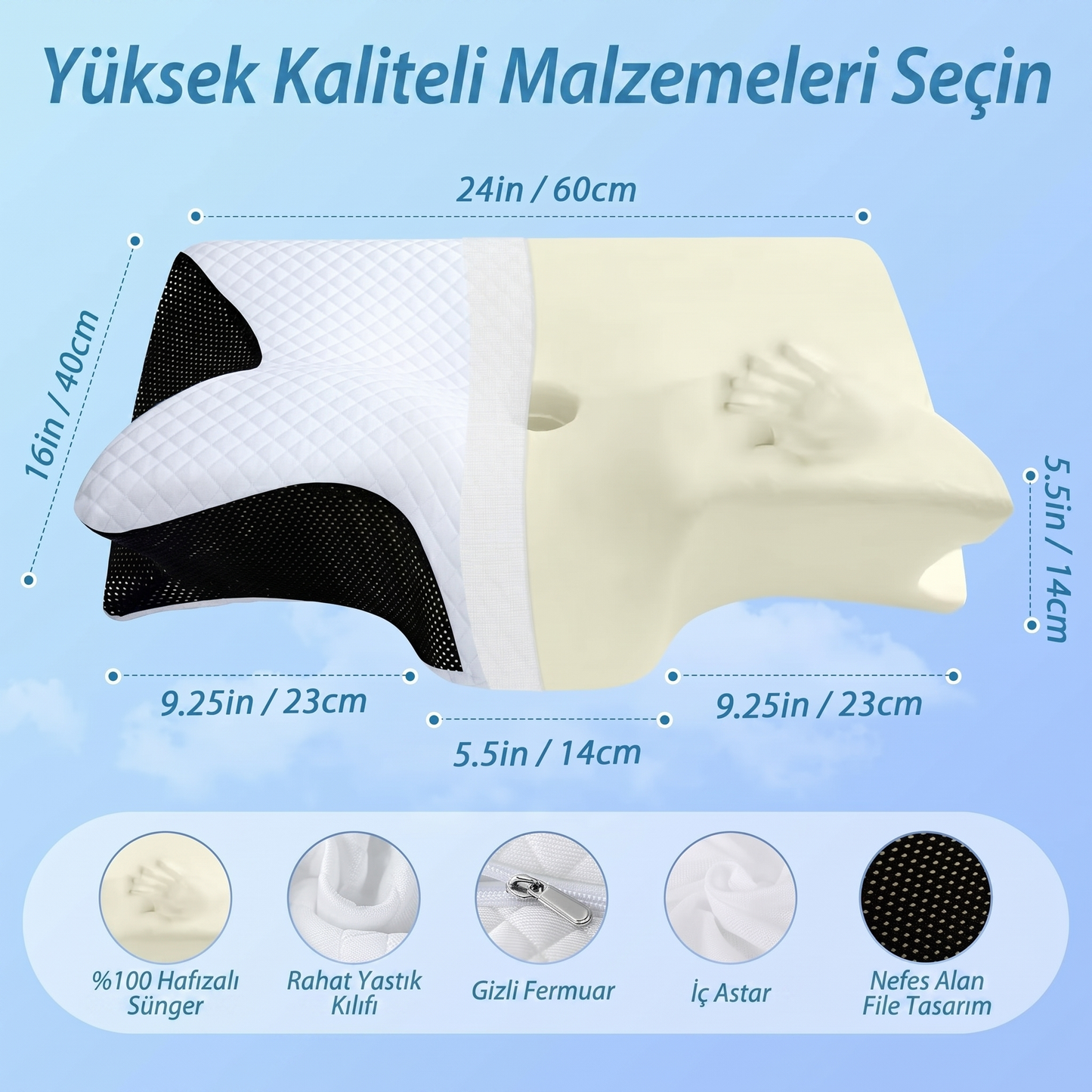 Relaks - Boyun Destekleyici Visco Yastık